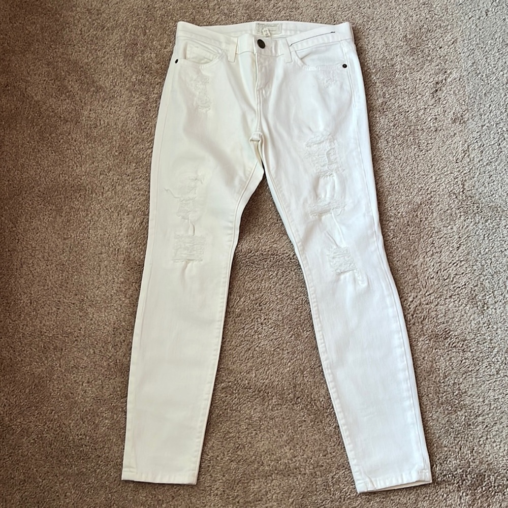 Current/Elliott Distressed Stiletto Skinnies